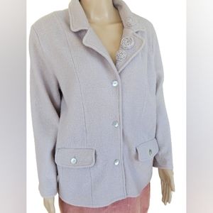 Alfred Dunner Wool Lavender  Jacket size M